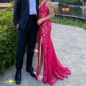 BCBG Mermaid Lace Dress AZALEA / 0